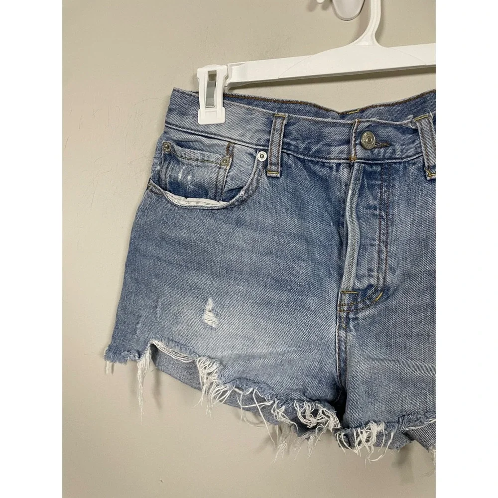 Free‎ People We The Free Distressed Cutoff Denim Short Size 29